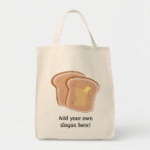 Pas dit Buttered Toast grafisch aan Tote Bag (Voorkant)
