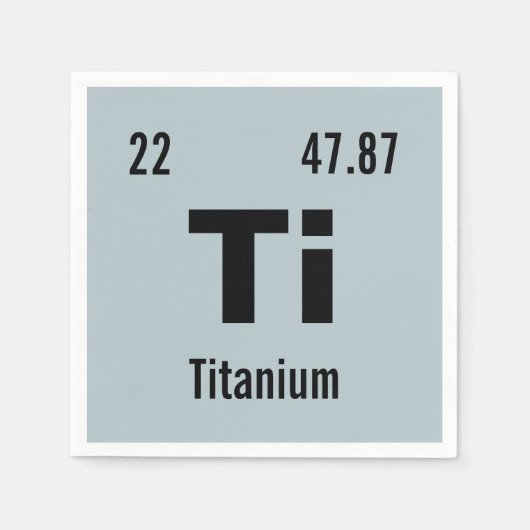 Pas dit Chemie-element aan Servet (Voorkant)