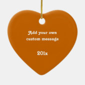 Pas dit Duitse stijlbrood-hart aan Keramisch Ornament (Achterkant)