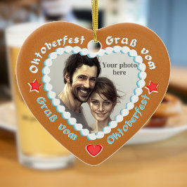 Pas dit Duitse stijlbrood-hart aan Keramisch Ornament