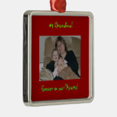 Pas dit foto-ornament aan metalen ornament (Rechts)