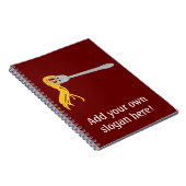 Pas dit grafisch Pasta Spaghetti aan Notitieboek (Rechterzijde)