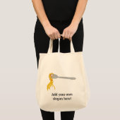 Pas dit grafisch Pasta Spaghetti aan Tote Bag (Voorkant (product))