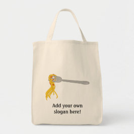Pas dit grafisch Pasta Spaghetti aan Tote Bag