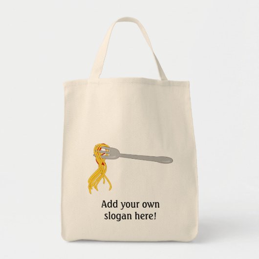 Pas dit grafisch Pasta Spaghetti aan Tote Bag (Voorkant)