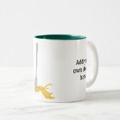 Pas dit grafisch Pasta Spaghetti aan Tweekleurige Koffiemok (Voorkant rechts)