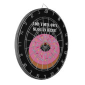 Pas dit Grafisch van de Ring Doughnut aan Dartbord (Voorkant Links)