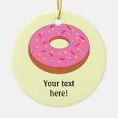 Pas dit Grafisch van de Ring Doughnut aan Keramisch Ornament (Voorkant)