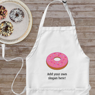 Pas dit Grafisch van de Ring Doughnut aan Standaard Schort