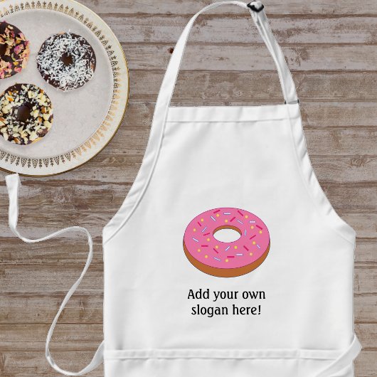 Pas dit Grafisch van de Ring Doughnut aan Standaard Schort