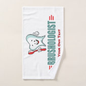 Pas dit grappige penselen van je tanden aan handdoek (Handdoek)