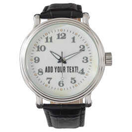 Pas dit  klassieke witte aan horloge