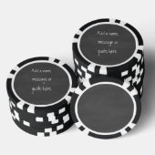 Pas dit krijtbord aan pokerchips (Opstapeling)