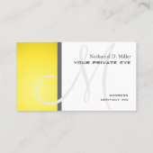 Pas dit monogram visitekaartje aan (Achterkant)