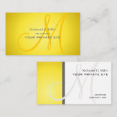 Pas dit monogram visitekaartje aan (Voorkant / Achterkant)