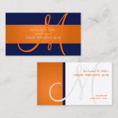 Pas dit monogram visitekaartje aan (Voorkant / Achterkant)