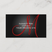 Pas dit monogram visitekaartje aan (Voorkant)