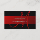 Pas dit monogram visitekaartje aan (Voorkant)