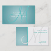 Pas dit monogram visitekaartje aan (Voorkant / Achterkant)