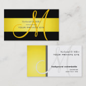 Pas dit monogram visitekaartje aan (Voorkant / Achterkant)