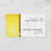 Pas dit monogram visitekaartje aan (Achterkant)