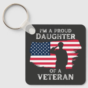 Pas dit ontwerp aan: Ik ben een trotse dochter Sleutelhanger