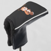 Pas dit ontwerp aan: Itoki Hyaho Rode Panda Neta Golfheadcover (3/4 voorkant)