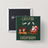 Pas dit ontwerp aan: Katten voor iedereen Vierkante Button 5,1 Cm (Voorkant /achterkant)