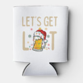 Pas dit ontwerp aan: Let's Get Lit Kerstman Hoed Blikjeskoeler (Voorkant)