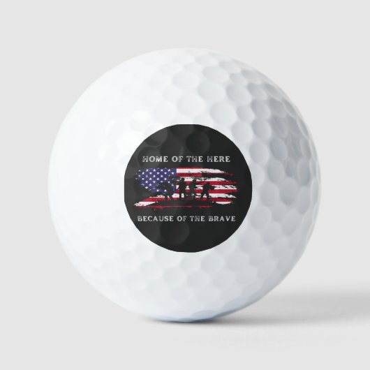 Pas dit ontwerp aan: Veteranen Dag Golfballen (Voorkant)