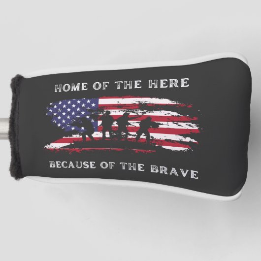 Pas dit ontwerp aan: Veteranendag Golfheadcover (Voorkant)