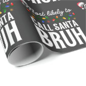 Pas dit ontwerp aan: waarschijnlijk de kerstman no cadeaupapier (Rol Hoek)