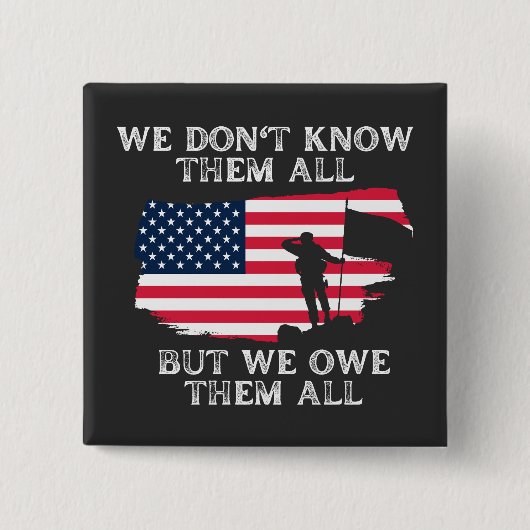 Pas dit ontwerp aan: we kennen ze niet allemaal vierkante button 5,1 cm (Voorkant)