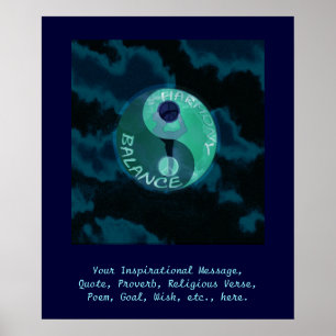 Pas dit Poster aan - Harmonie en evenwicht