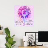 Pas dit Poster aan - Roze Yoga Yin Yang (Thuiskantoor)