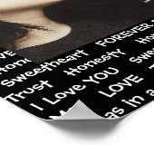 Pas dit Poster van de Liefde aan met Uw Afbeelding (Hoek)