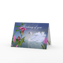 Pas dit prachtige Wenskaart van Zwan aan