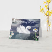Pas dit prachtige Wenskaart van Zwan aan Kaart (Gele Bloem)