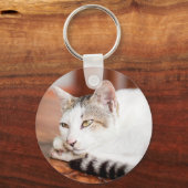 Pas dit Sleutelhanger Cute Cat aan met uw Kat (Voorkant)