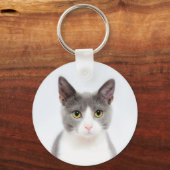 Pas dit Sleutelhanger Cute Cat aan met uw Kat (Voorkant)