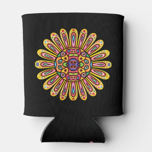 Pas  Doodle Daisy Mandela aan Blikjeskoeler (Achterkant)