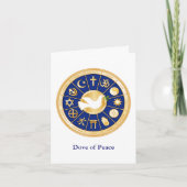 Pas Dove of Peace 4"x5.6" Wenskaart aan Kaart (Voorkant)