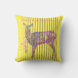 Pas Dream aan met Deer, het Sierkussen van Bloemen