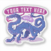 Pas een Dragon Sticker geweldig cadeau aan (Voorkant)