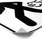 Pas een grappig kunstgrap aan vader DIY jouw tekst Poster (Hoek)