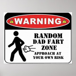 Pas een grappig kunstgrap aan vader DIY jouw tekst Poster