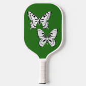 Pas een prachtige vlinder aan met kleurrijke vleug pickleball paddle (Achterkant)