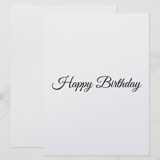 Pas een verjaardagskaart aan feestdagenkaart (Voorkant / Achterkant)