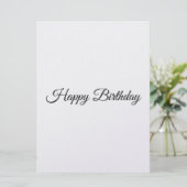 Pas een verjaardagskaart aan feestdagenkaart (Staand voorkant)