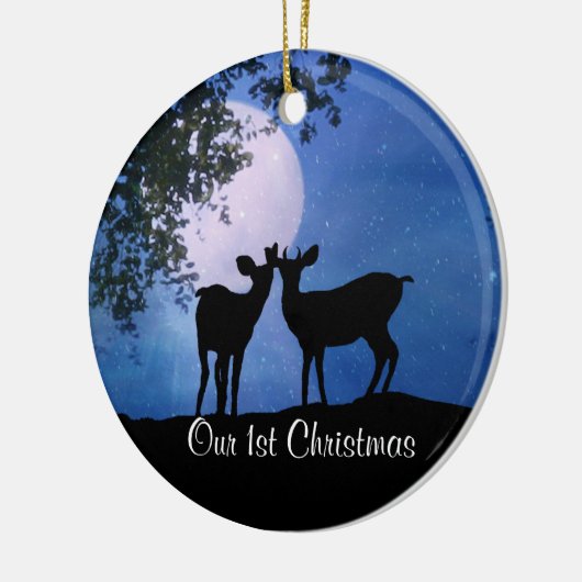 Pas Eerste Kerstmis samen met het Ornament Deer aa (Links)